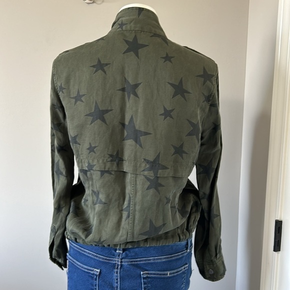 RAILS Collins Sage Green with Black Stars Military Utility Jacket Sz XS NEW - Picture 11 of 16